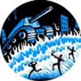 Eric Drooker - Slingshot Button